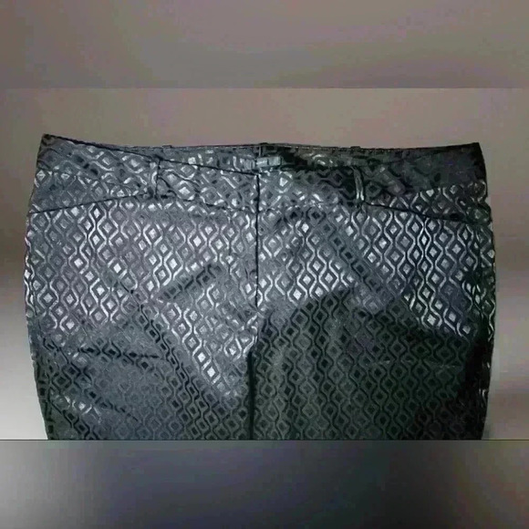 Worthington Sz 16 P Slim Fit Capri Pants Party Semi Formal Sheen 38 X 24 - Picture 6 of 7